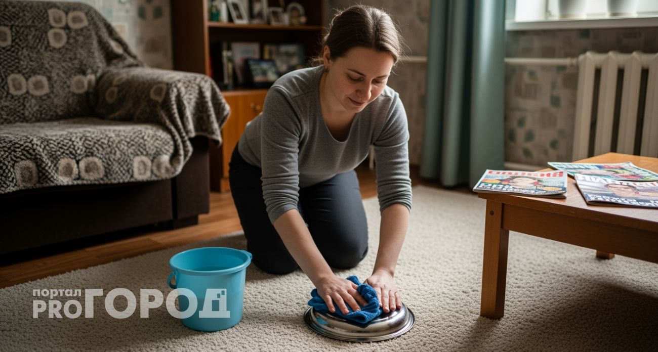 Забытый бабушкин способ с тремя ингредиентами из кухни вернет любому ковру первозданную чистоту за полчаса