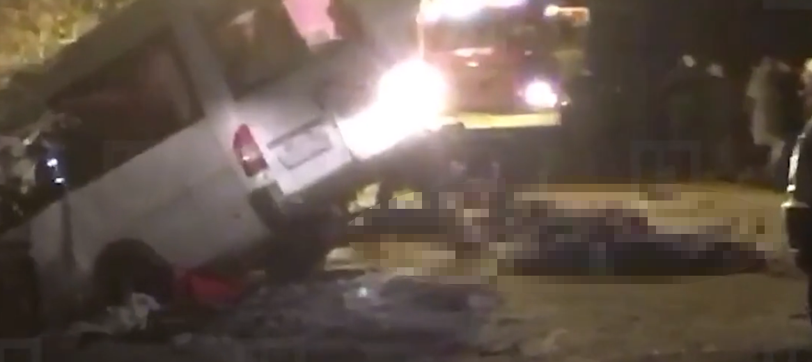 Появилось видео с места автокатастрофы на трассе Марий Эл