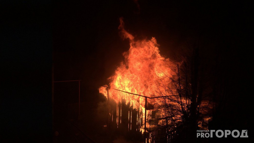Ночью в районе Йошкар-Олы произошло 2 пожара