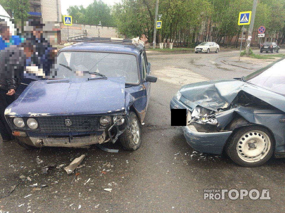 В Йошкар-Оле две русские машины проверили друг друга на прочность