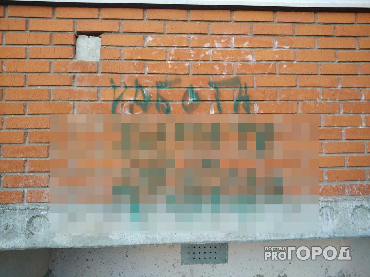 Стены домов в Йошкар-Оле призывают заниматься непристойными вещами?