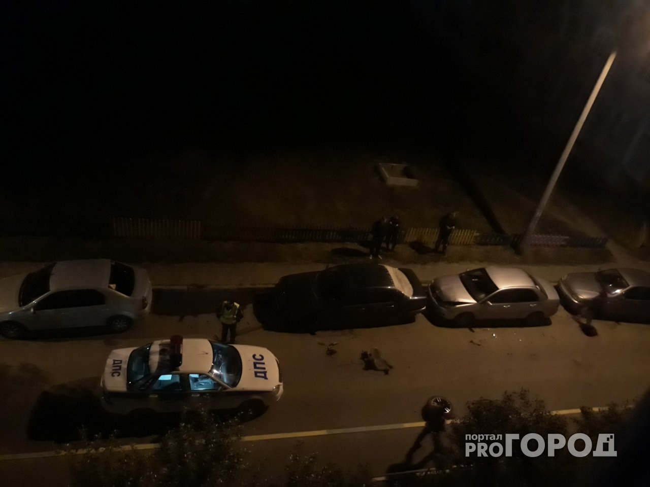 В Йошкар-Оле иномарка ночью «протаранила» 6 автомобилей