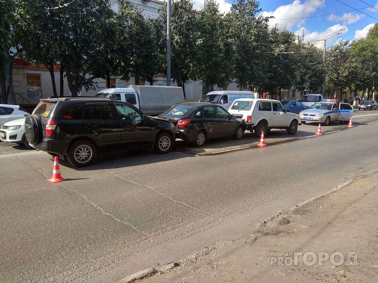 Автомобилисты Йошкар-Олы внимание: ДТП на улице Пушкина