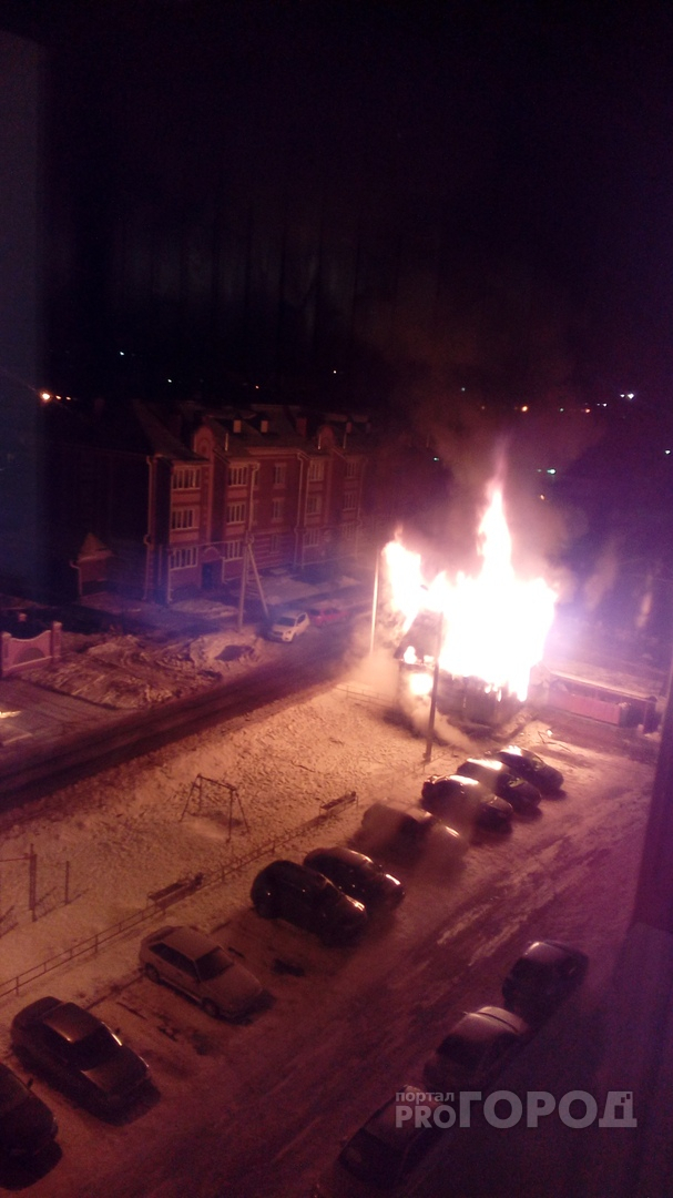 В пригороде Йошкар-Олы за ночь два раза сгорела постройка