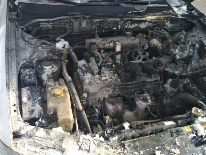 В Марий Эл машину автоледи «на полном ходу» охватили языки пламени