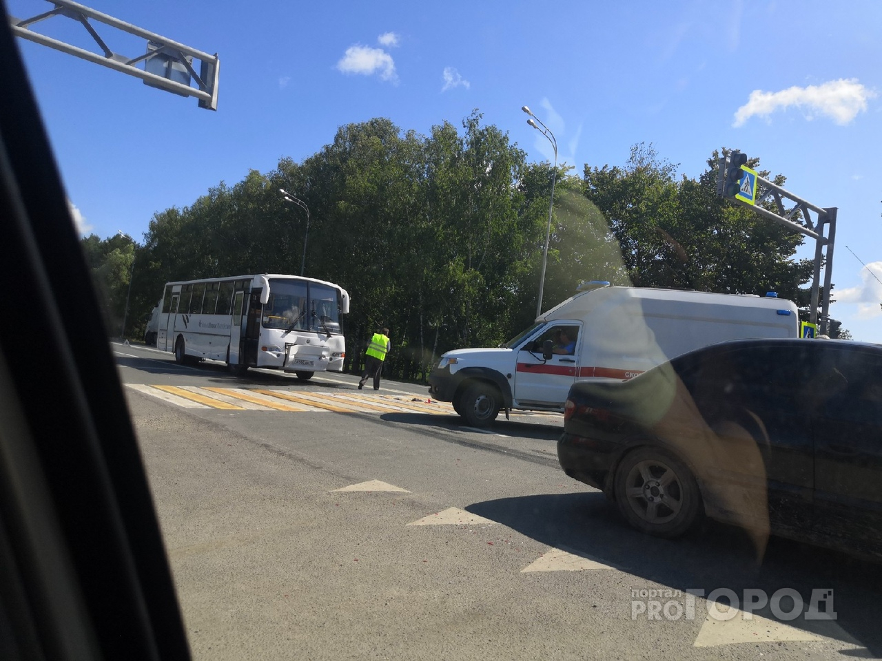 Появились подробности аварии на трассе Марий Эл, где автобус влетел во внедорожник