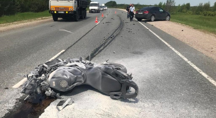 Мотоциклист, попавший в страшное ДТП на Казанском тракте в Марий Эл, не выжил