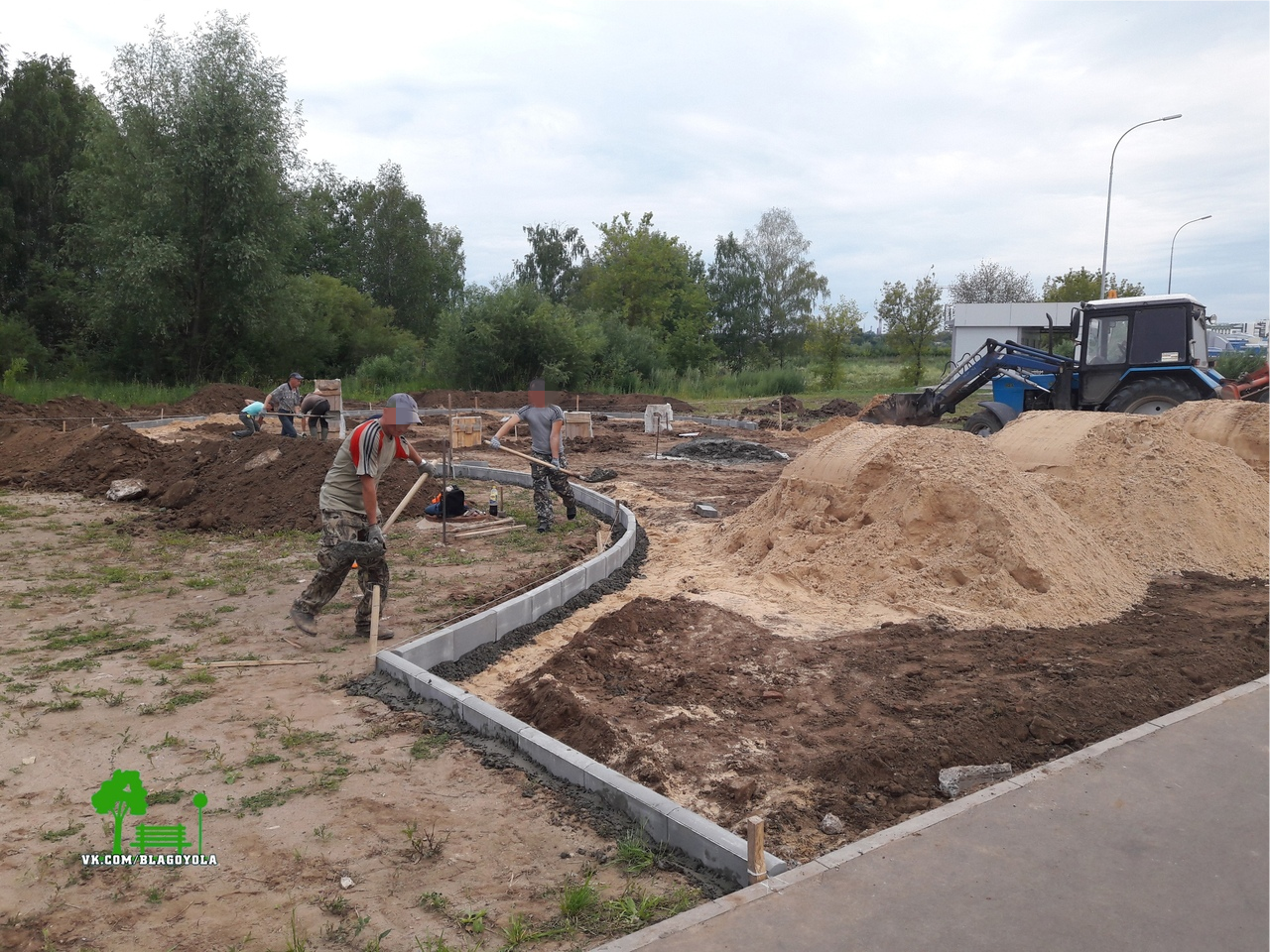 В Йошкар-Оле началось строительство канатного парка в «Аллее Здоровья»