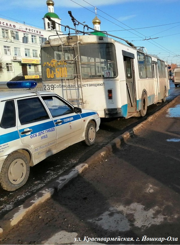 В Йошкар-Оле водитель троллейбуса сбил пешехода
