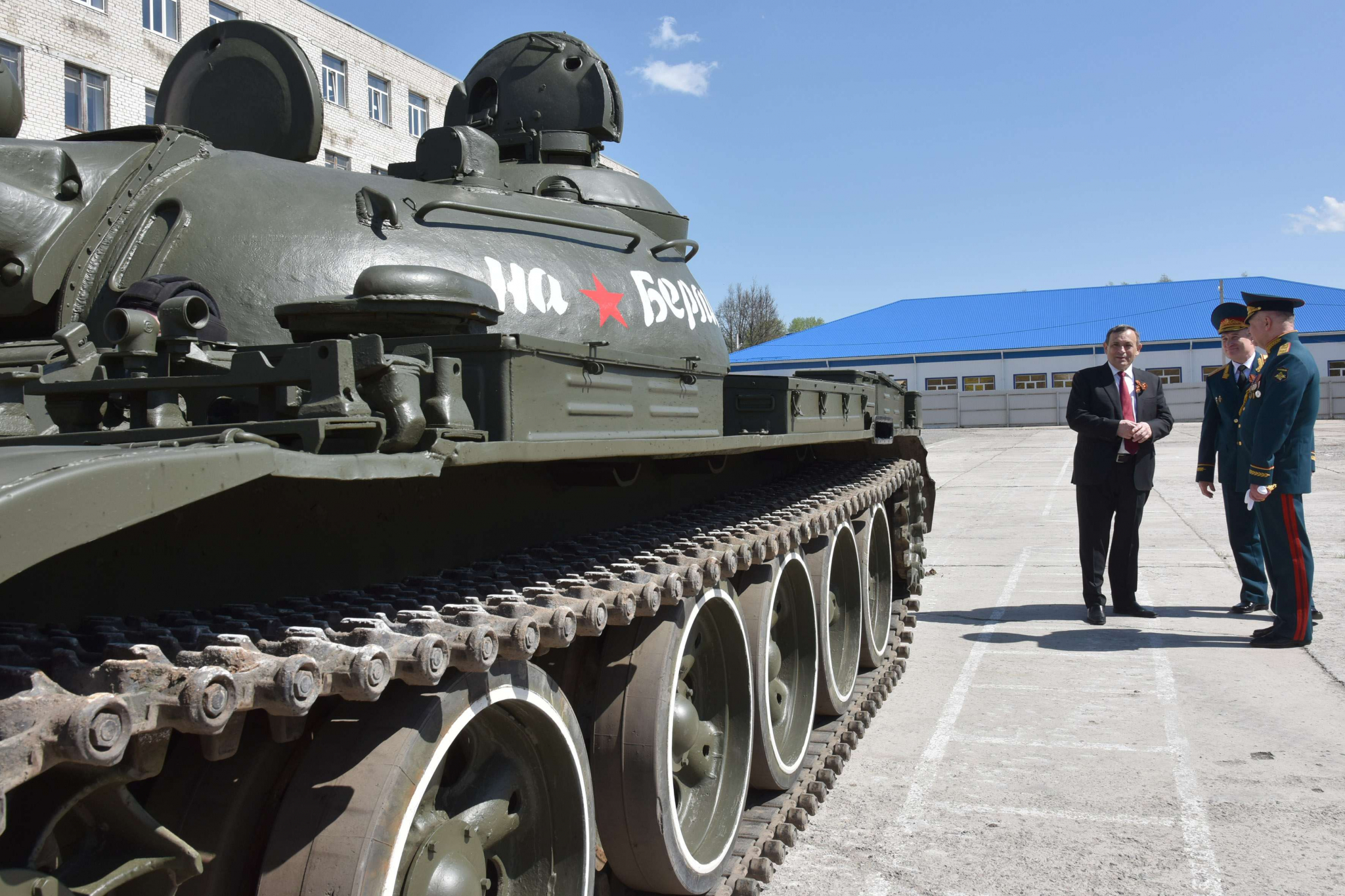 Танк Т-55 из парка Победы в Йошкар-Оле восстановили к 9 Мая