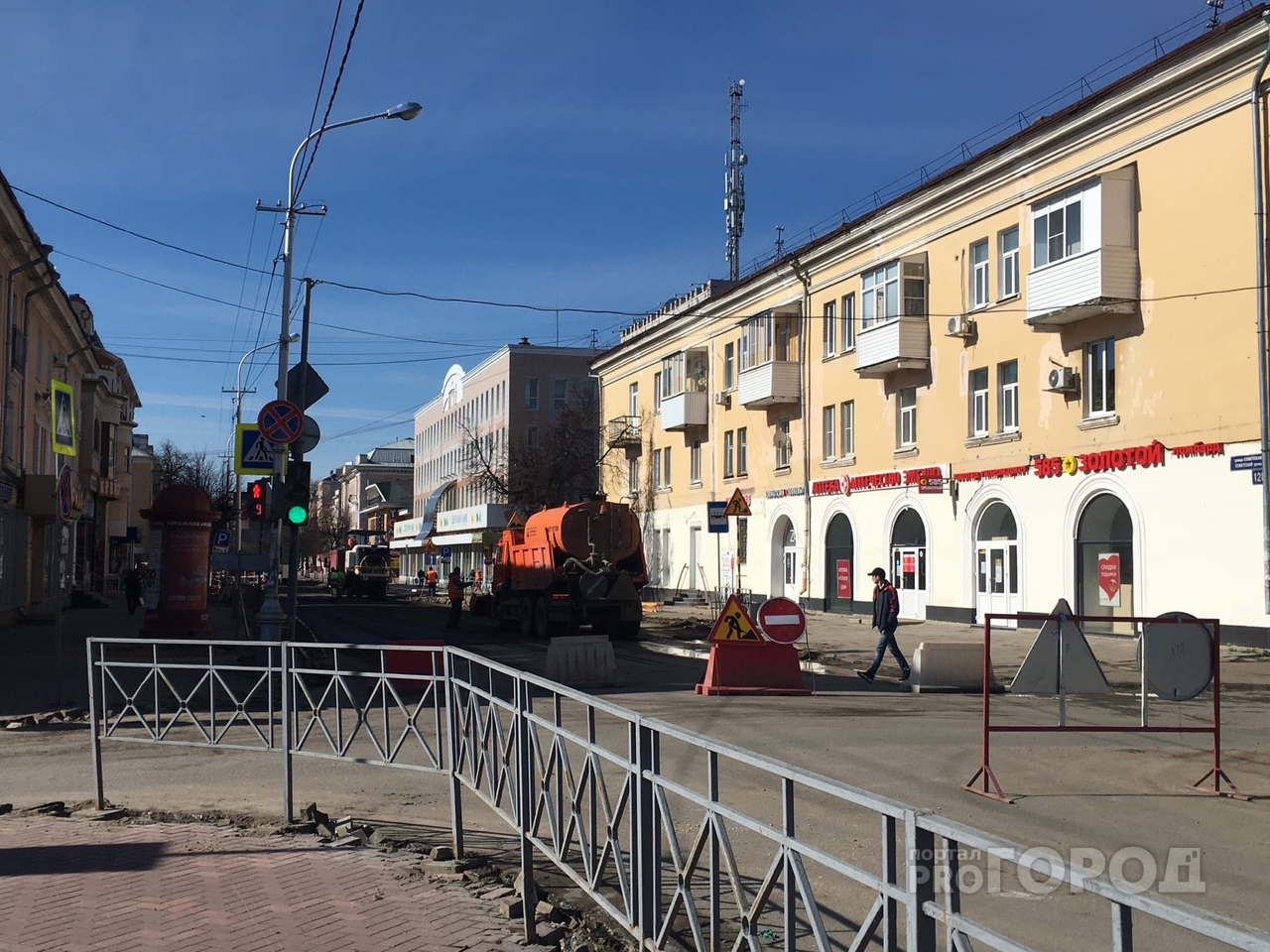 Улица Советская в Йошкар-Оле будет перекрыта до конца мая