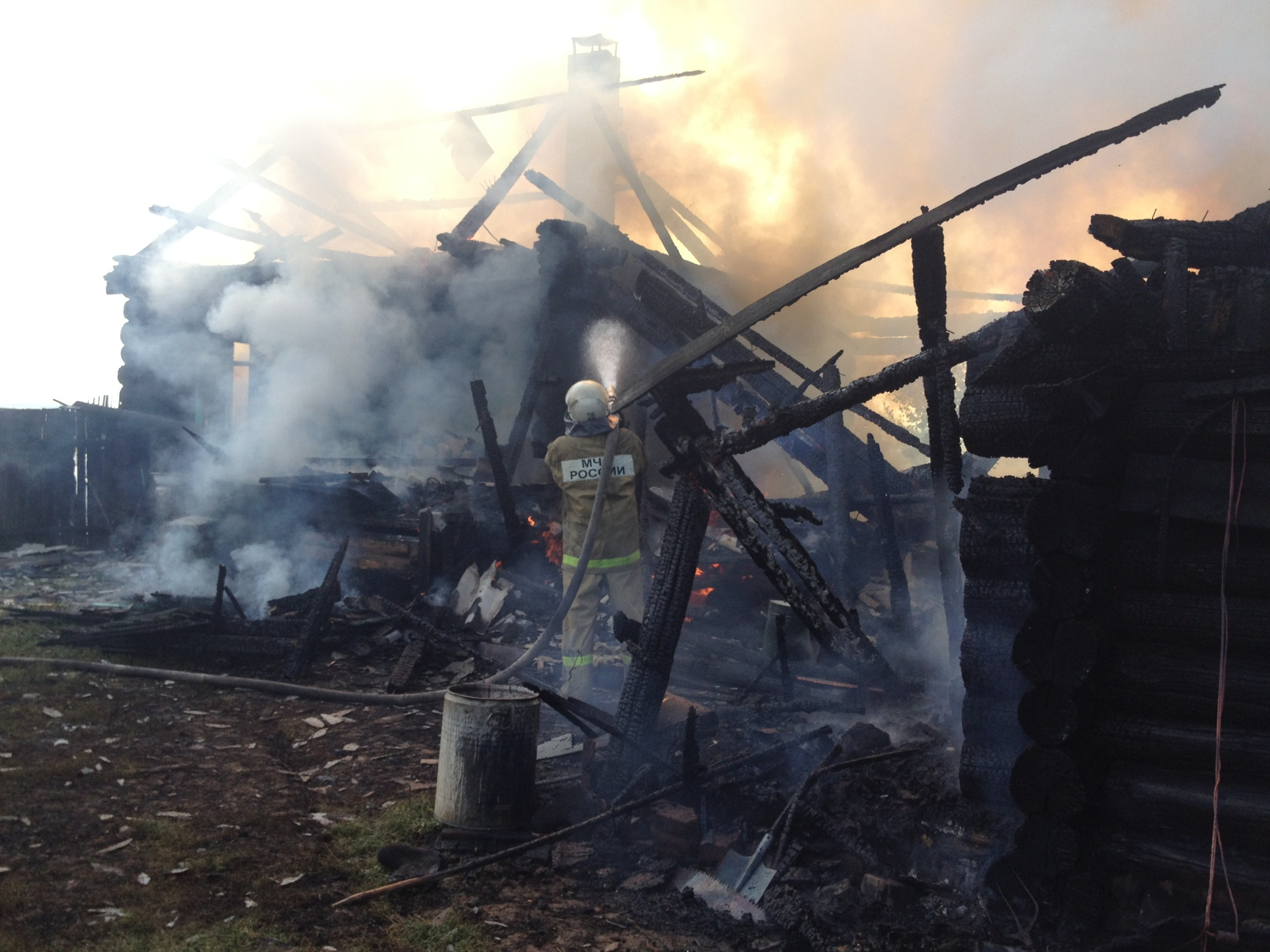 За последние сутки на территории Марий Эл сгорело три постройки