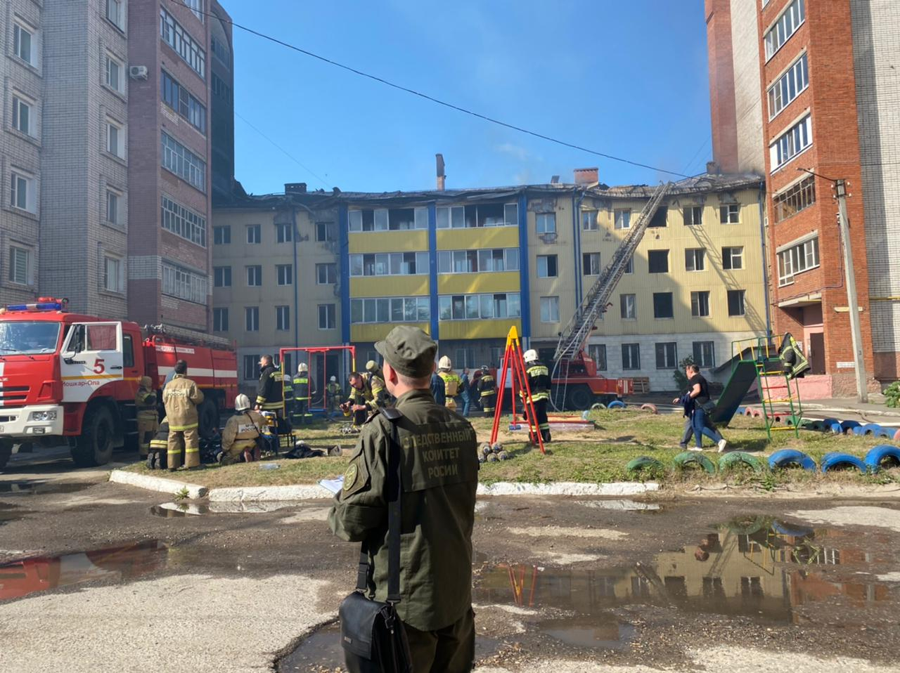 Следователи завели уголовное дело после пожара на Пролетарской в Йошкар-Оле