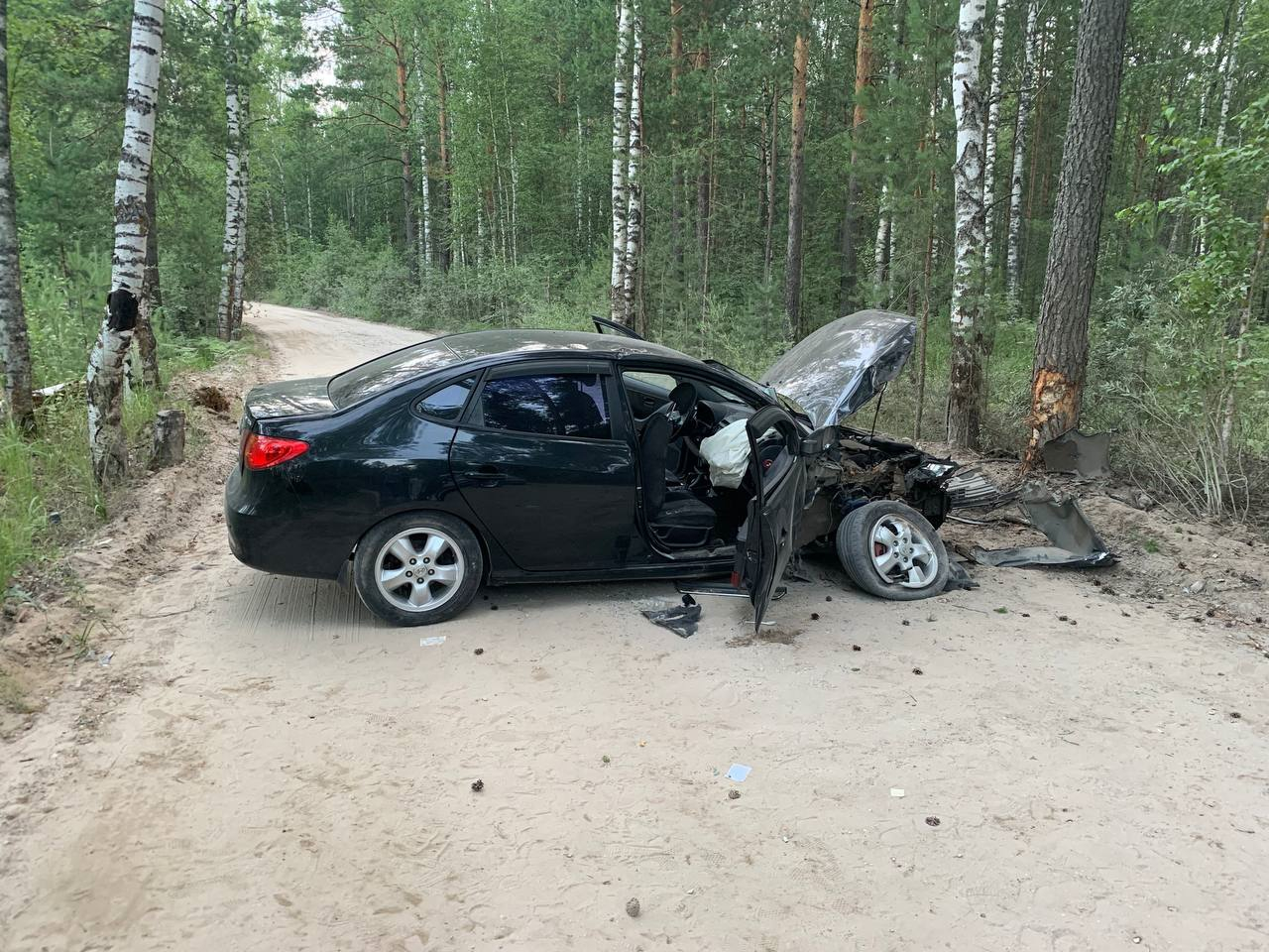 В Медведевском районе пьяный водитель врезался в дерево