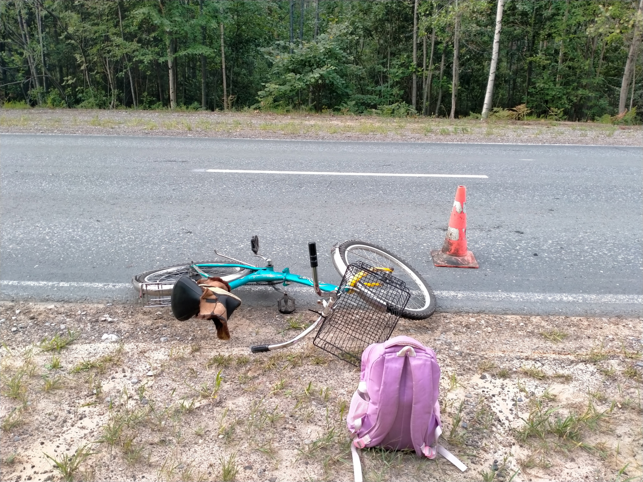 В Марий Эл неизвестный водитель сбил велосипедиста на трассе и уехал