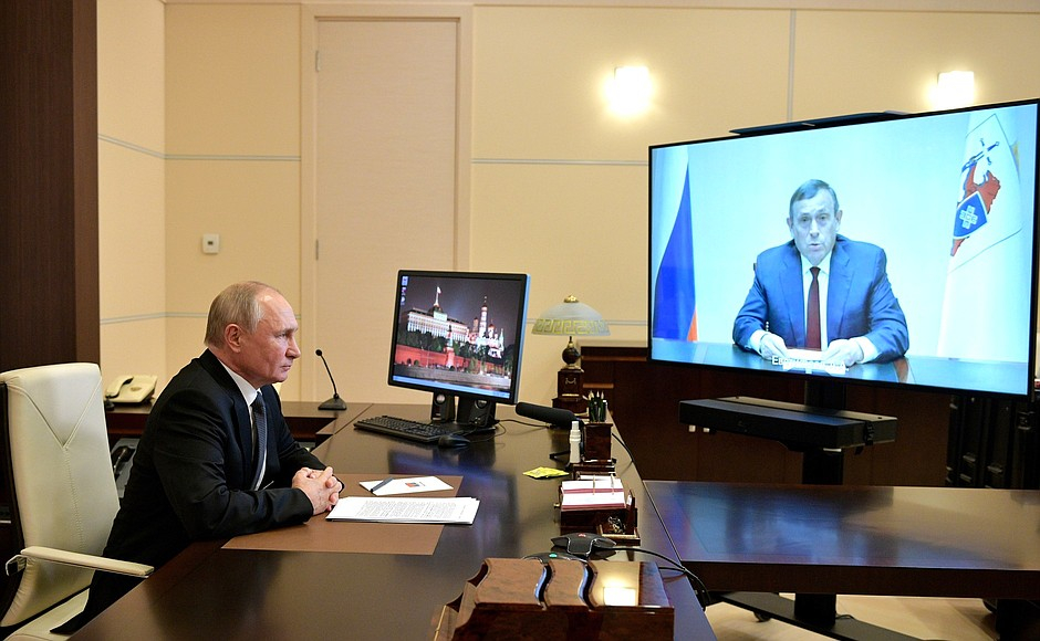 Владимир Путин провел видео-встречу с Главой Марий Эл