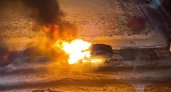 Прошлой ночью в Марий Эл сгорел автомобиль