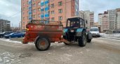 Администрация Йошкар-Олы продолжает обработку дорог от гололеда