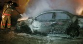 В Марий Эл ночью сгорел автомобиль