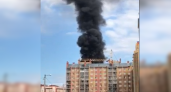 В Йошкар-Оле загорелась крыша новостройки 
