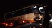 Автобус с пассажирами из Йошкар-Олы разогнался и вылетел в кювет