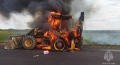 Мужчина ехал на загоревшемся тракторе в Мари-Турекском районе