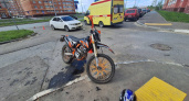 Два подростка на мотоцикле не поделили дорогу с иномаркой в Йошкар-Оле