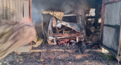 Машина и гараж сгорели дотла в Моркинском районе