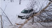 В Сернурском районе машина улетела в кювет: женщина в больнице