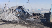 Склад с углем сгорел дотла в Советском районе