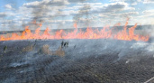 Пшеничное поле полыхнуло рядом с деревней в Мари-Турекском районе: огонь подобрался к жилым домам