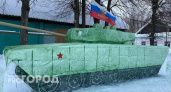 Житель Мари-Турекского района слепил во дворе точную копию танка Т-14 «Армата»