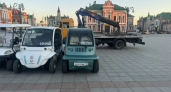 Почему эвакуировали опасные гольфкары с центральной площади Йошкар-Олы