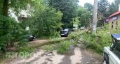 На Йошкар-Олу обрушился циклон с градом и ветром: повалил деревья и порвал провода