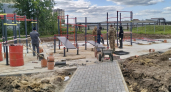 Сквер в Семеновке почти открыт: местные жители уже начали осваивать воркаут и прогулочные маршруты