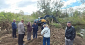 Одну из деревень под Йошкар-Олой начали спасать от весенних паводков