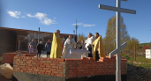 Капсулу с закладной грамотой поместили в основание нового храма в Марий Эл      