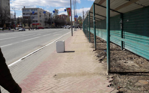 В Йошкар-Оле "пропал" неудобный тротуар на Ленинском проспекте