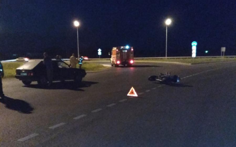На Казанском тракте в Марий Эл «девятка» сбила мотоциклиста
