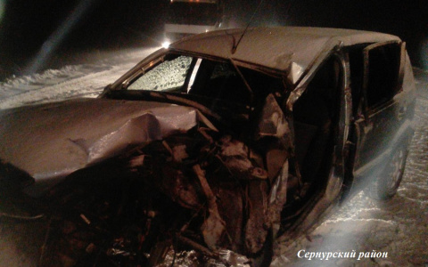 На трассе Йошкар-Ола-Уржум столкнулись КамАЗ и Ford: один погиб, двое пострадали