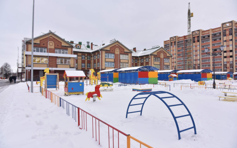 Новый детский сад, построенный в Йошкар-Оле по нацпроекту, принял 320 детей