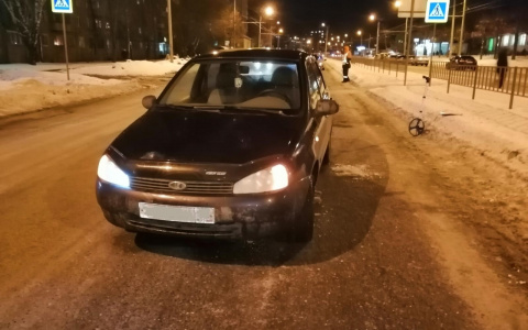 На Карла Либкнехта в Йошкар-Оле водитель "Калины" сбил женщину