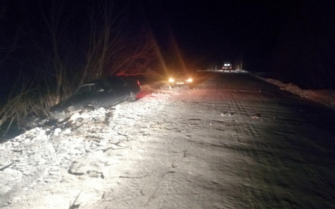 В Марий Эл водитель «Приоры» улетел в кювет и врезался в дерево