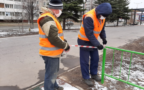 Детские и спортивные площадки во дворах Йошкар-Олы закрыли из-за коронавируса