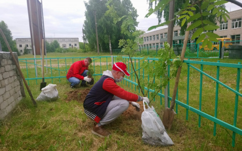 В деревне Полевая волонтеры МТС восстановили памятник воинам