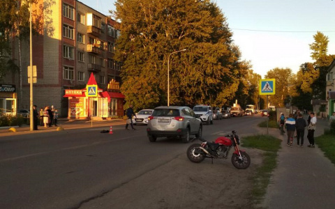 В Марий Эл несовершеннолетний мотоциклист протаранил иномарку