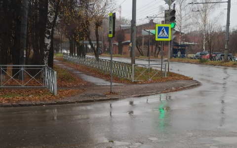 Пешеходы Йошкар-Олы жалуются на светофор, который не видно