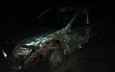 В Марий Эл легковушка "легла" под 6-тонный грузовик