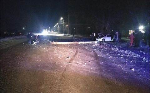 Смерть на месте: иномарка влетела в столб на трассе Марий Эл