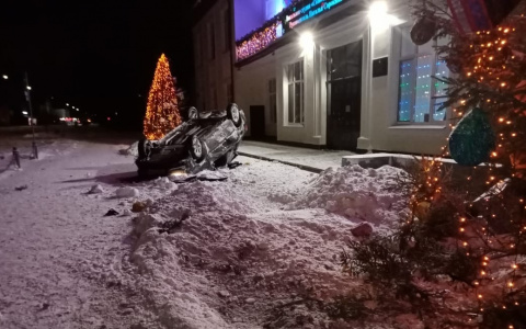 В Волжске пьяный водитель опрокинул авто и пошел в больницу